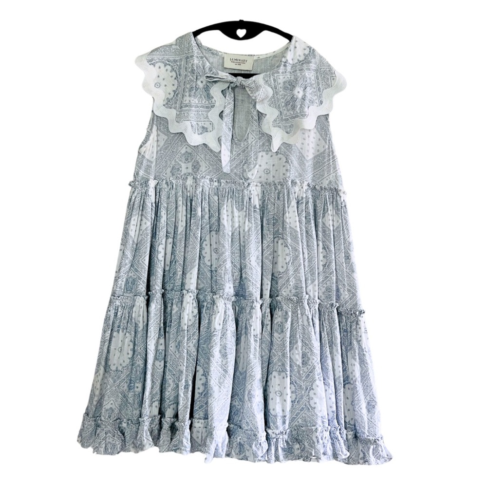 Luminary Fine Collection Babydoll Tiered Ruffle Sleeveless Dress *Anthropologie*